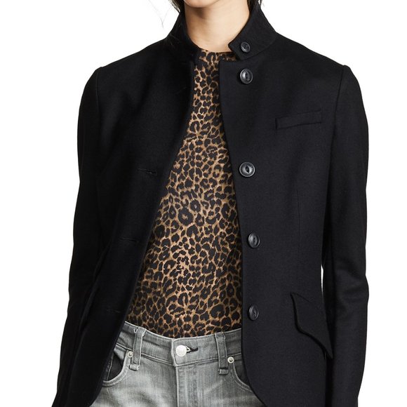 Rag Bone Slade Blazer Jacket XS Black